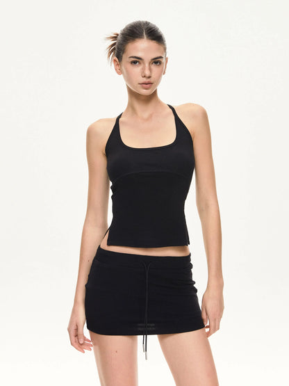 KVKV Yoga Clothing Brand - Deep U Neck Slim Fit Workout Tank Top