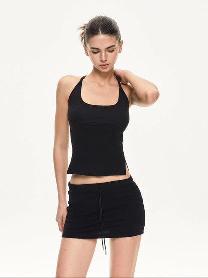 KVKV Yoga Clothing Brand - Deep U Neck Slim Fit Workout Tank Top