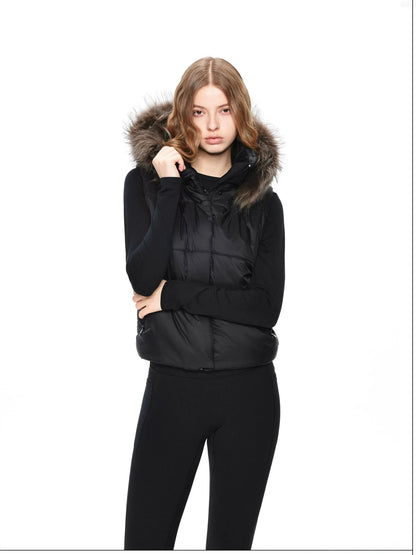 kvkv Detachable Hooded Quilted Vest