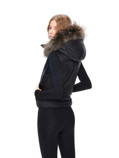 kvkv Detachable Hooded Quilted Vest