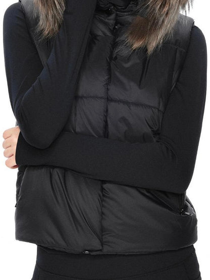 kvkv Detachable Hooded Quilted Vest