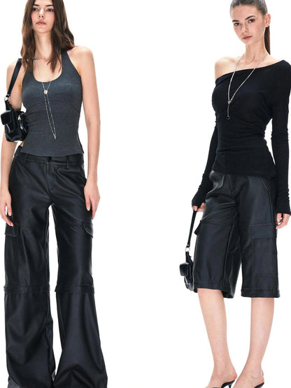 kvkv Detachable Skin Feel Cargo Pants