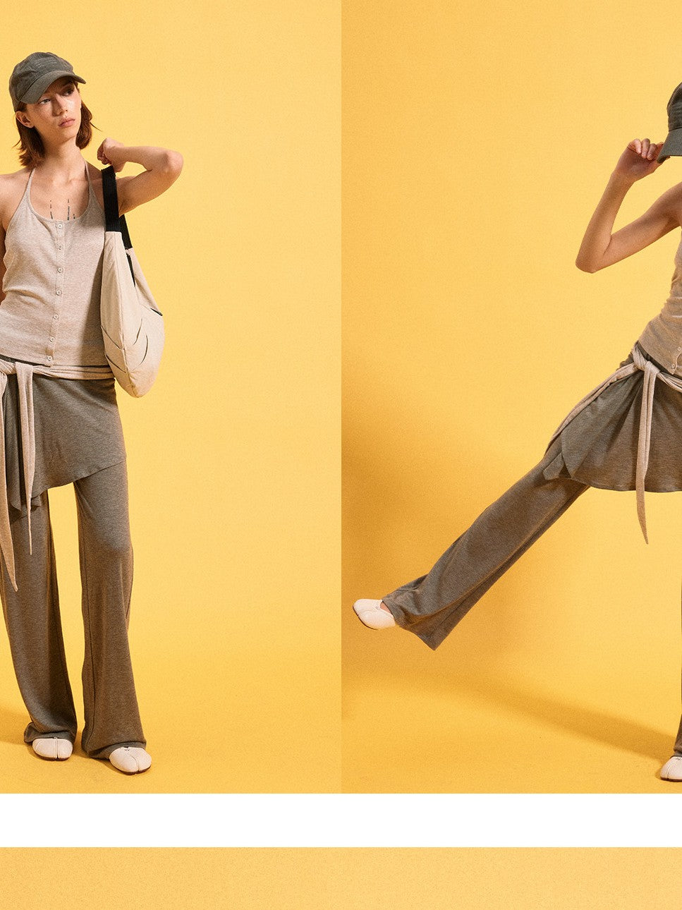 kvkv Detachable Strap And Sock Cover Loose Jogger Women&
