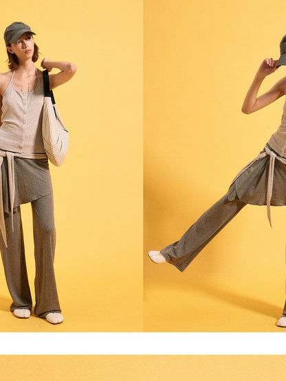 kvkv Detachable Strap And Sock Cover Loose Jogger Women&