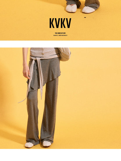 kvkv Detachable Strap And Sock Cover Loose Jogger Women&