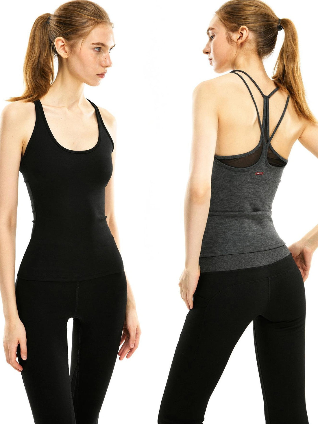 kvkv Double Layer Back Yoga Tank Top