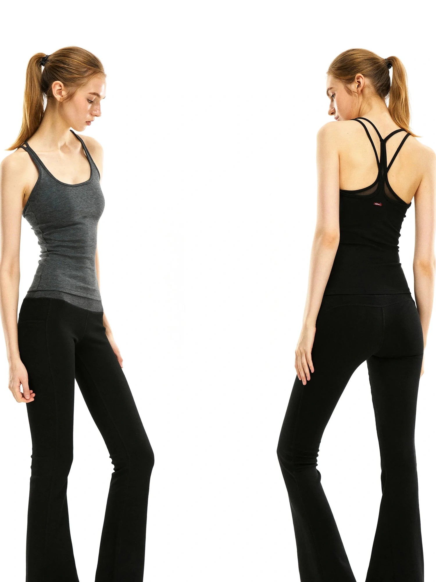 kvkv Double Layer Back Yoga Tank Top