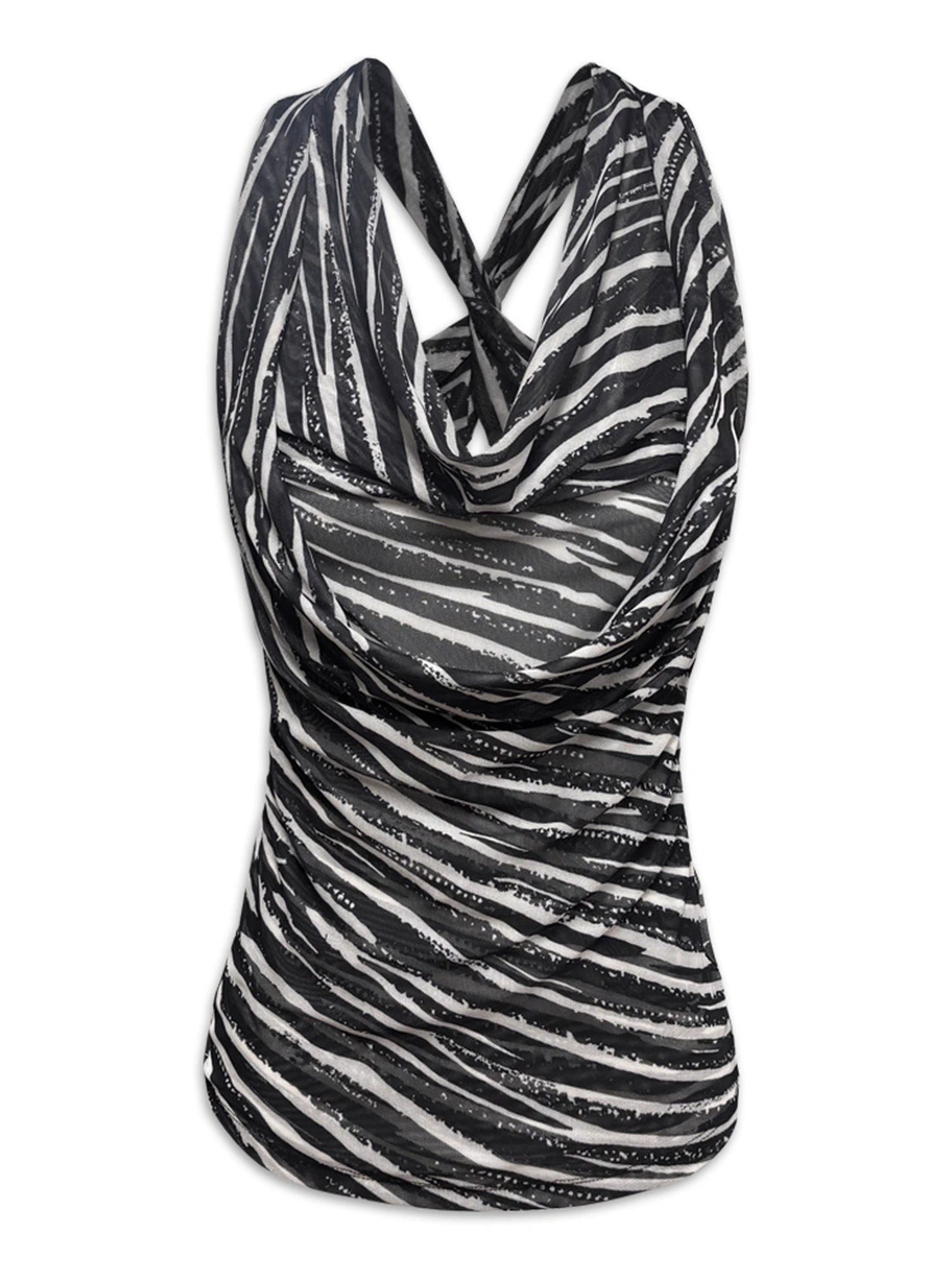 kvkv_Double_Swing_Neck_Zebra_Print_Waist_Cinching_Mesh_Top_MISSTT