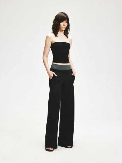 KVKV Yoga Clothing Brand - Double Waistband Loose Fit Sweatpants