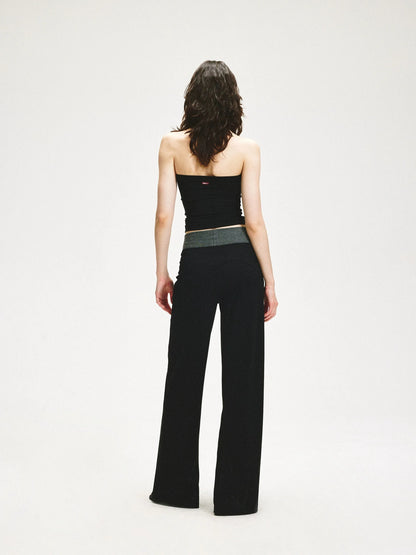 KVKV Yoga Clothing Brand - Double Waistband Loose Fit Sweatpants