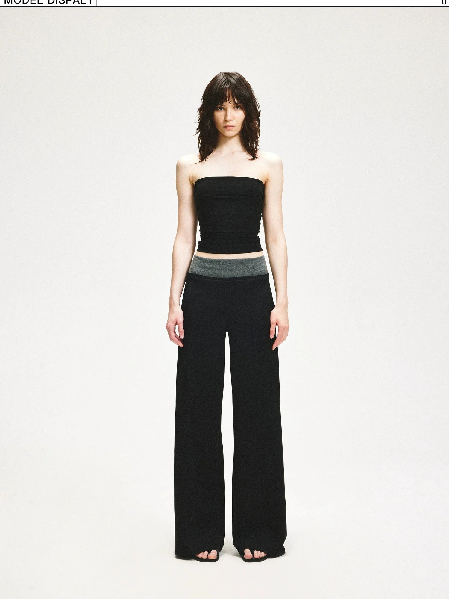 KVKV Yoga Clothing Brand - Double Waistband Loose Fit Sweatpants