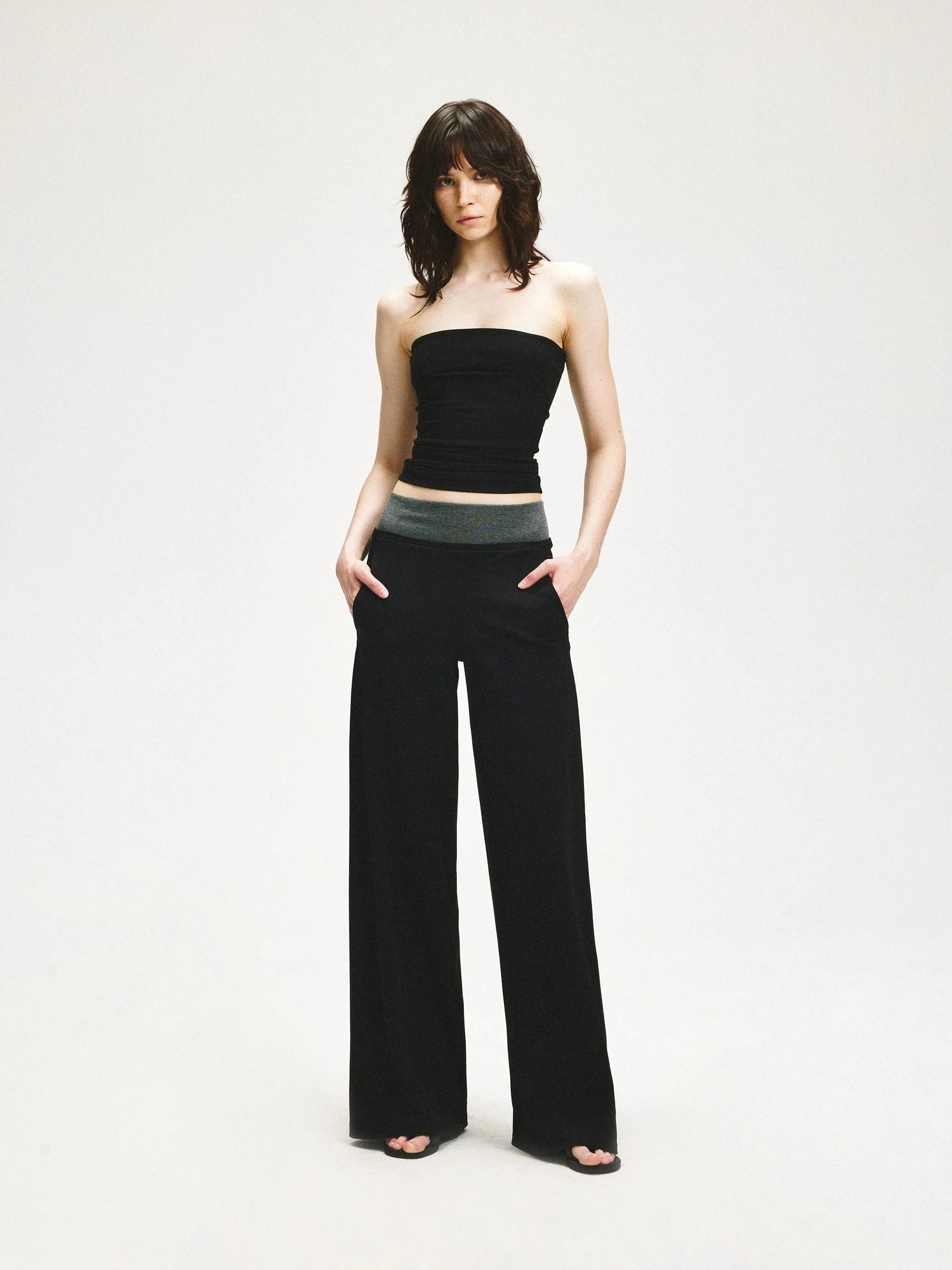 KVKV Yoga Clothing Brand - Double Waistband Loose Fit Sweatpants