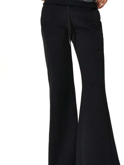 kvkv Double Waistband Stripe Embroidered Sweatpants