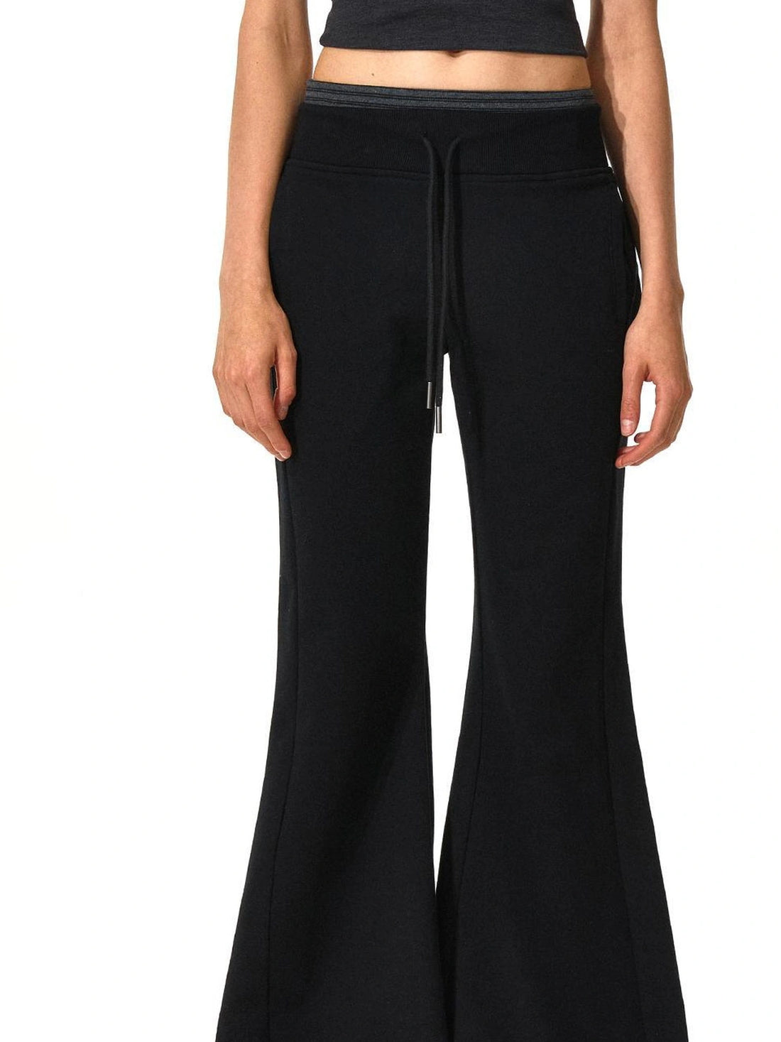 kvkv Double Waistband Stripe Embroidered Sweatpants