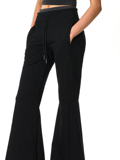 kvkv Double Waistband Stripe Embroidered Sweatpants