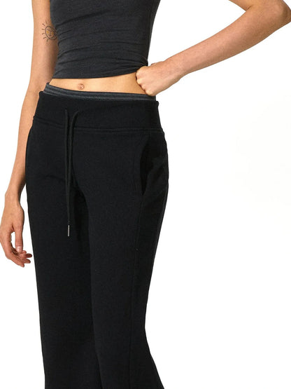 kvkv Double Waistband Stripe Embroidered Sweatpants
