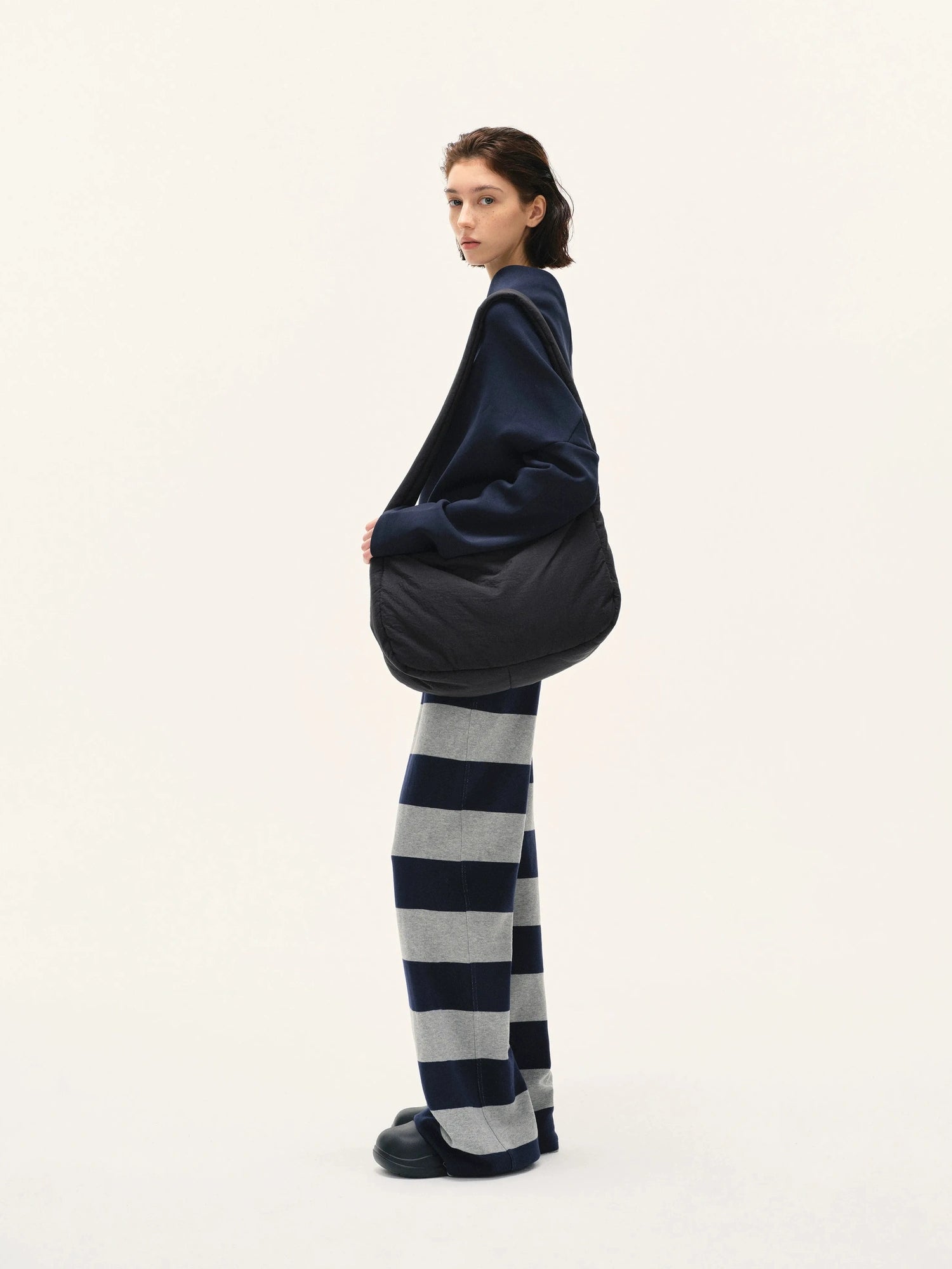 kvkv Double Waistband Striped Drawstring Joggers