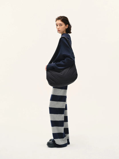 kvkv Double Waistband Striped Drawstring Joggers
