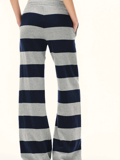 kvkv Double Waistband Striped Drawstring Joggers
