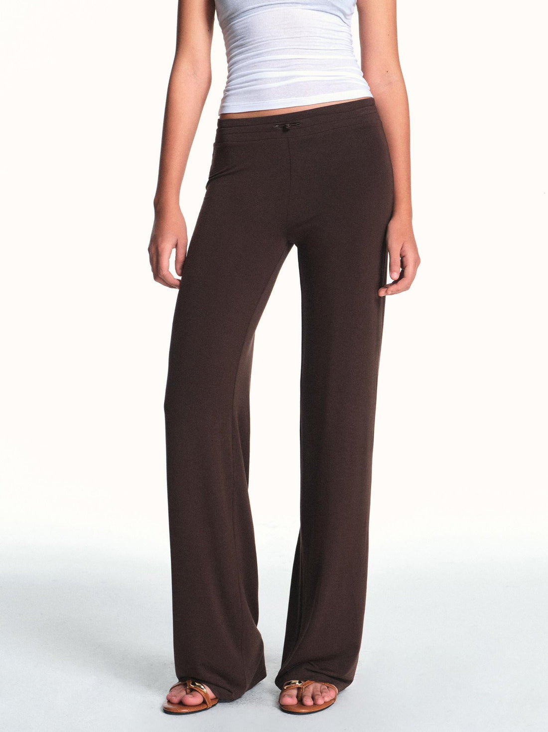 kvkv Drapey Drawstring Mid Low Waist Removable Stirrup Women&