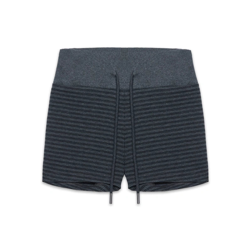kvkv_Elastic_Drawstring_Waistband_Striped_Fitness_Shorts_MISSTT