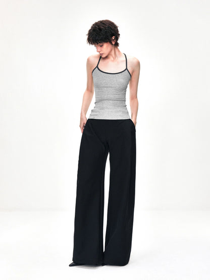 kvkv Elastic Tank Top Slim Fit Cropped Cami