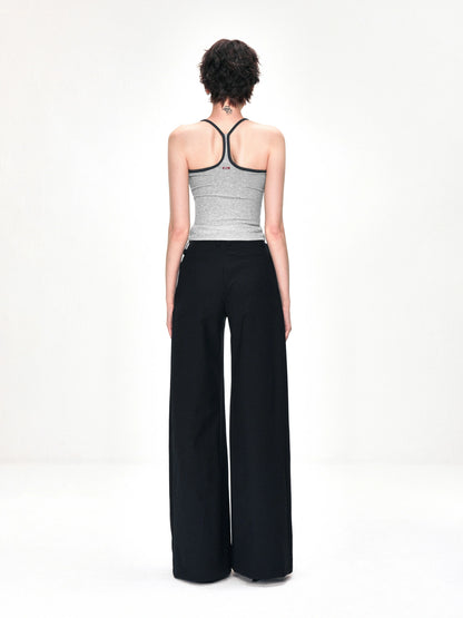 kvkv Elastic Tank Top Slim Fit Cropped Cami