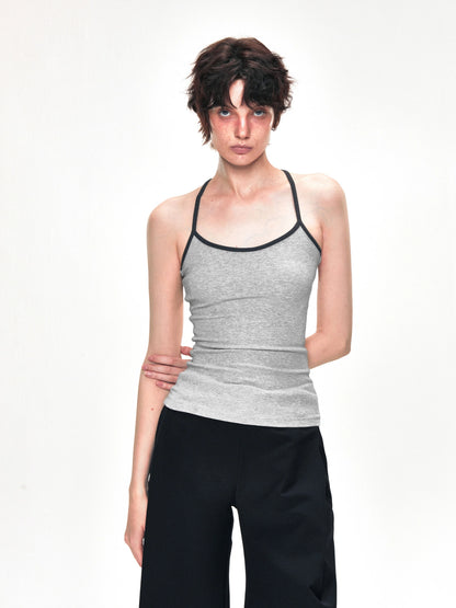 kvkv Elastic Tank Top Slim Fit Cropped Cami