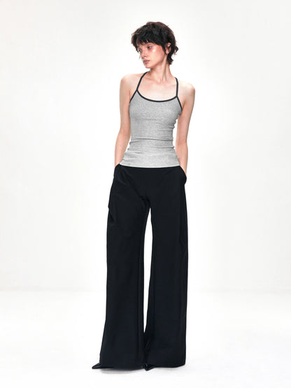 kvkv Elastic Tank Top Slim Fit Cropped Cami
