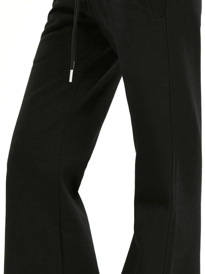 kvkv Elastic Waist Flared Sweatpants