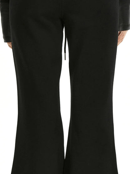 kvkv Elastic Waist Flared Sweatpants