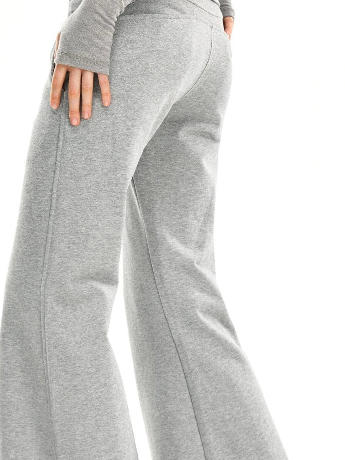 kvkv Elastic Waist Flared Sweatpants