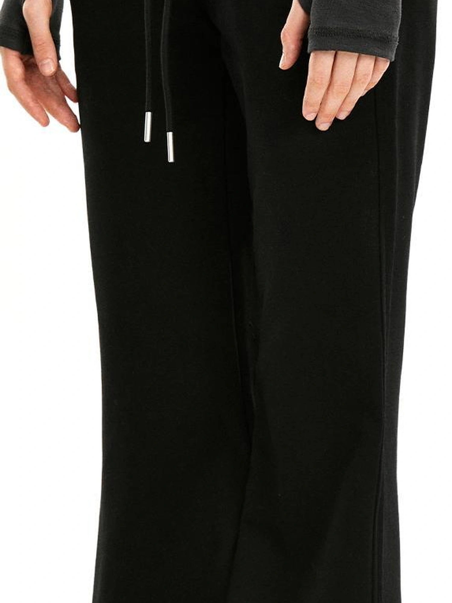 kvkv Elastic Waist Flared Sweatpants