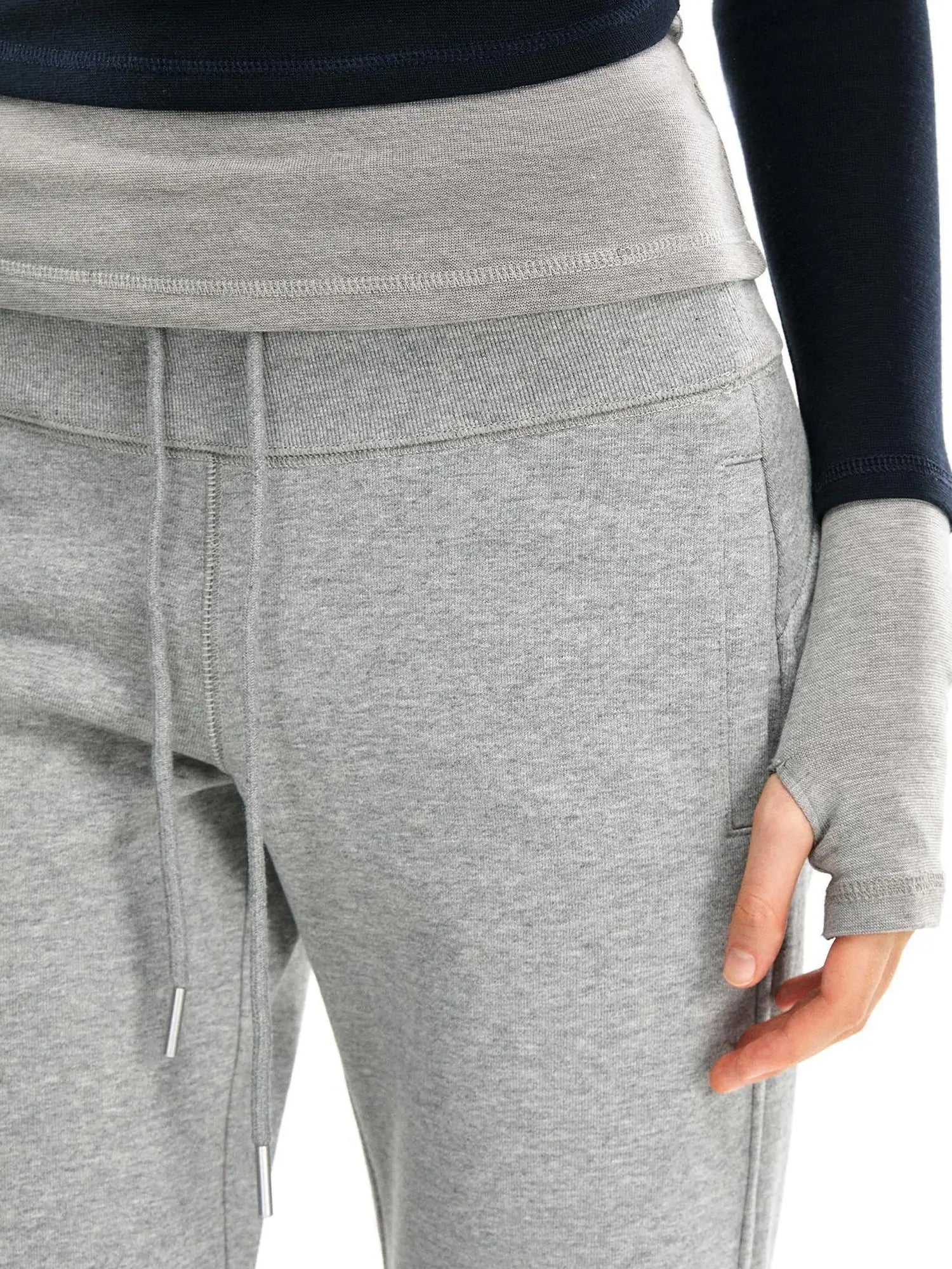 kvkv Elastic Waist Flared Sweatpants