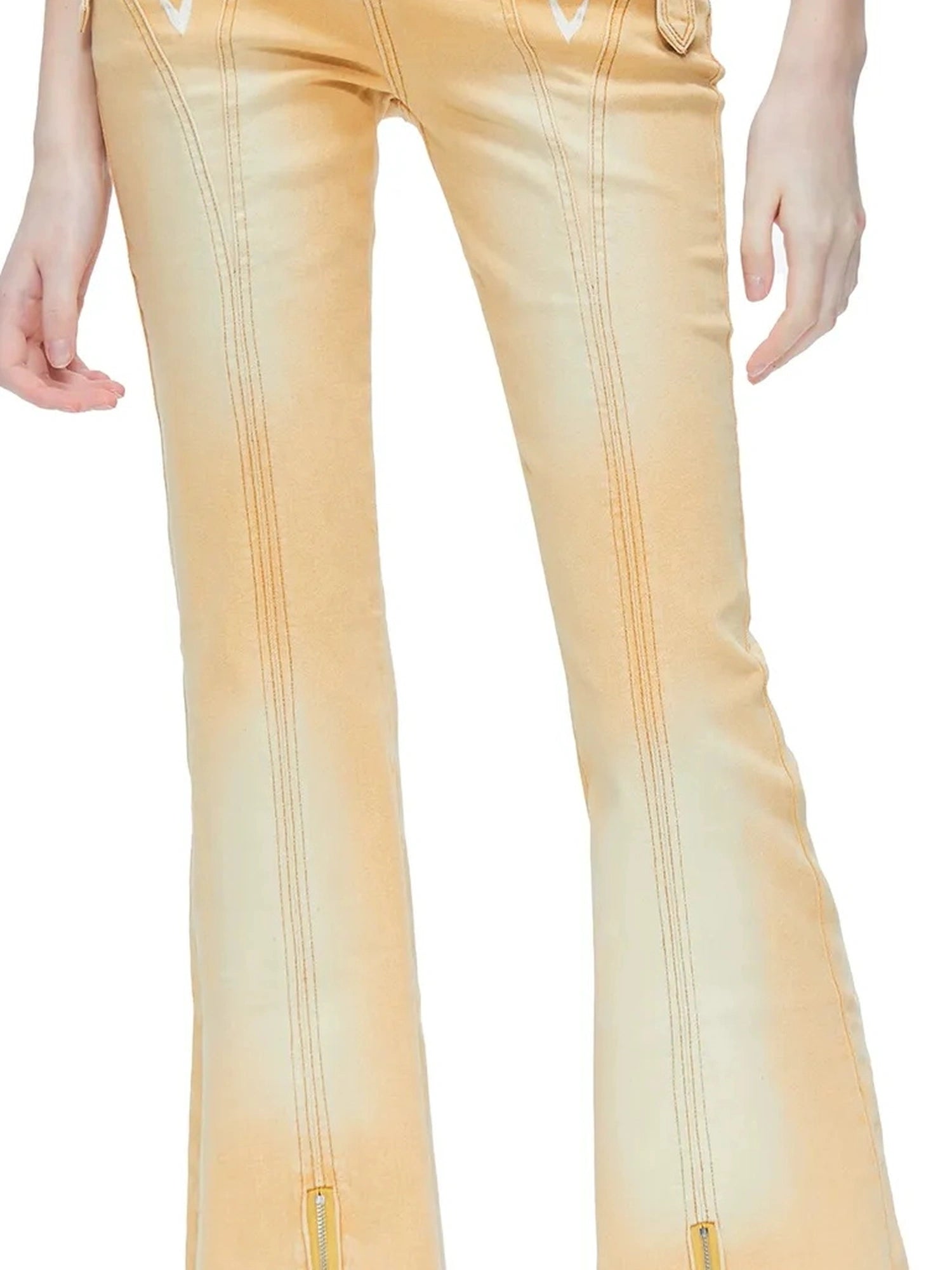 kvkv Embroidered Floral Palazzo Jeans