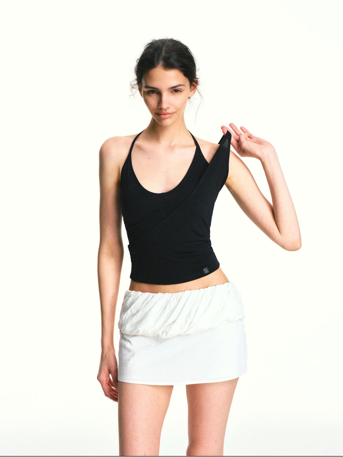 kvkv Faux Layered Asymmetrical Racerback Slim Women&