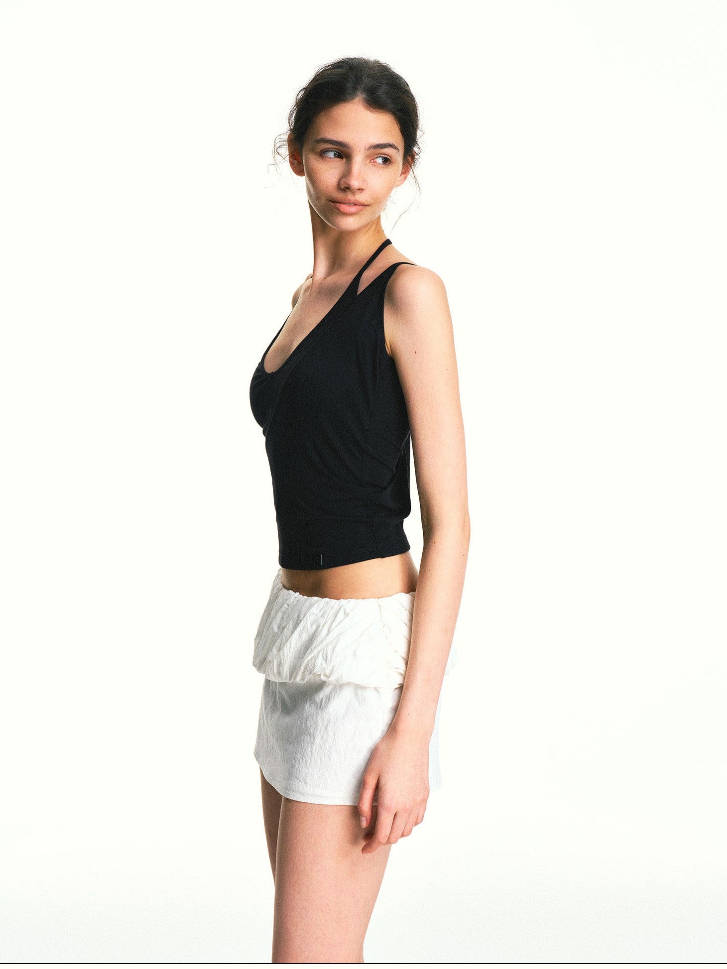 kvkv Faux Layered Asymmetrical Racerback Slim Women&