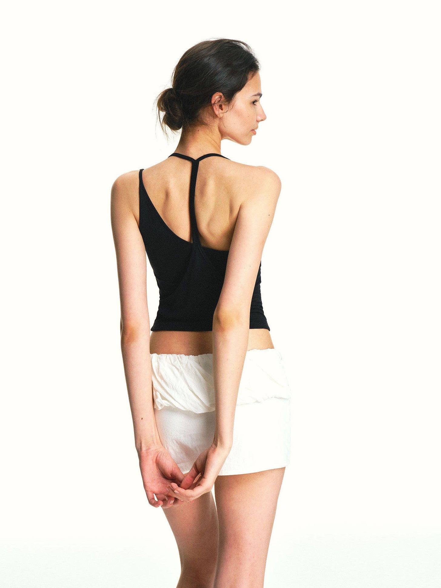 kvkv Faux Layered Asymmetrical Racerback Slim Women&