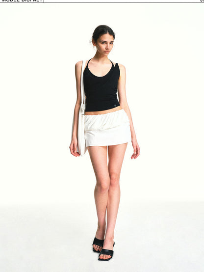 kvkv Faux Layered Asymmetrical Racerback Slim Women&