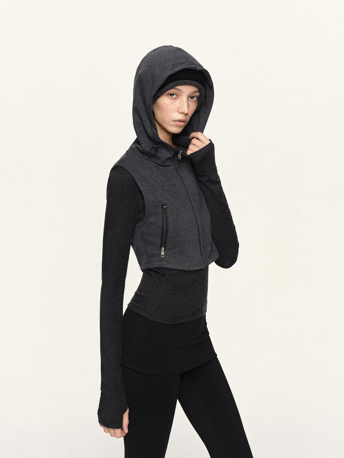 kvkv Faux Two Piece Paneled Slim Fit Women&