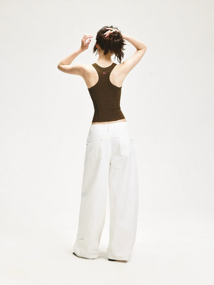 KVKV Yoga Clothing Brand - Fitted Ribbed Yoga Tank Top