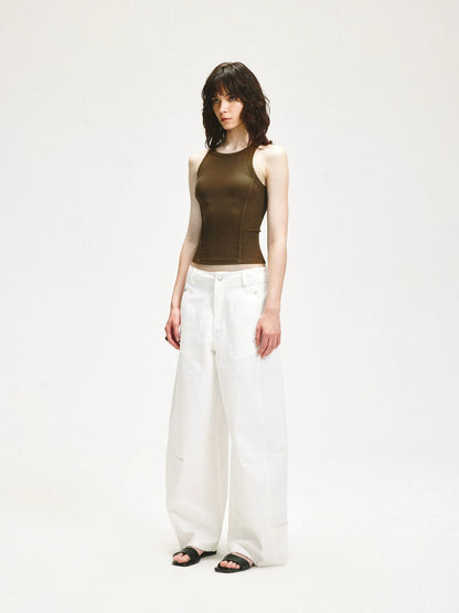 KVKV Yoga Clothing Brand - Fitted Ribbed Yoga Tank Top