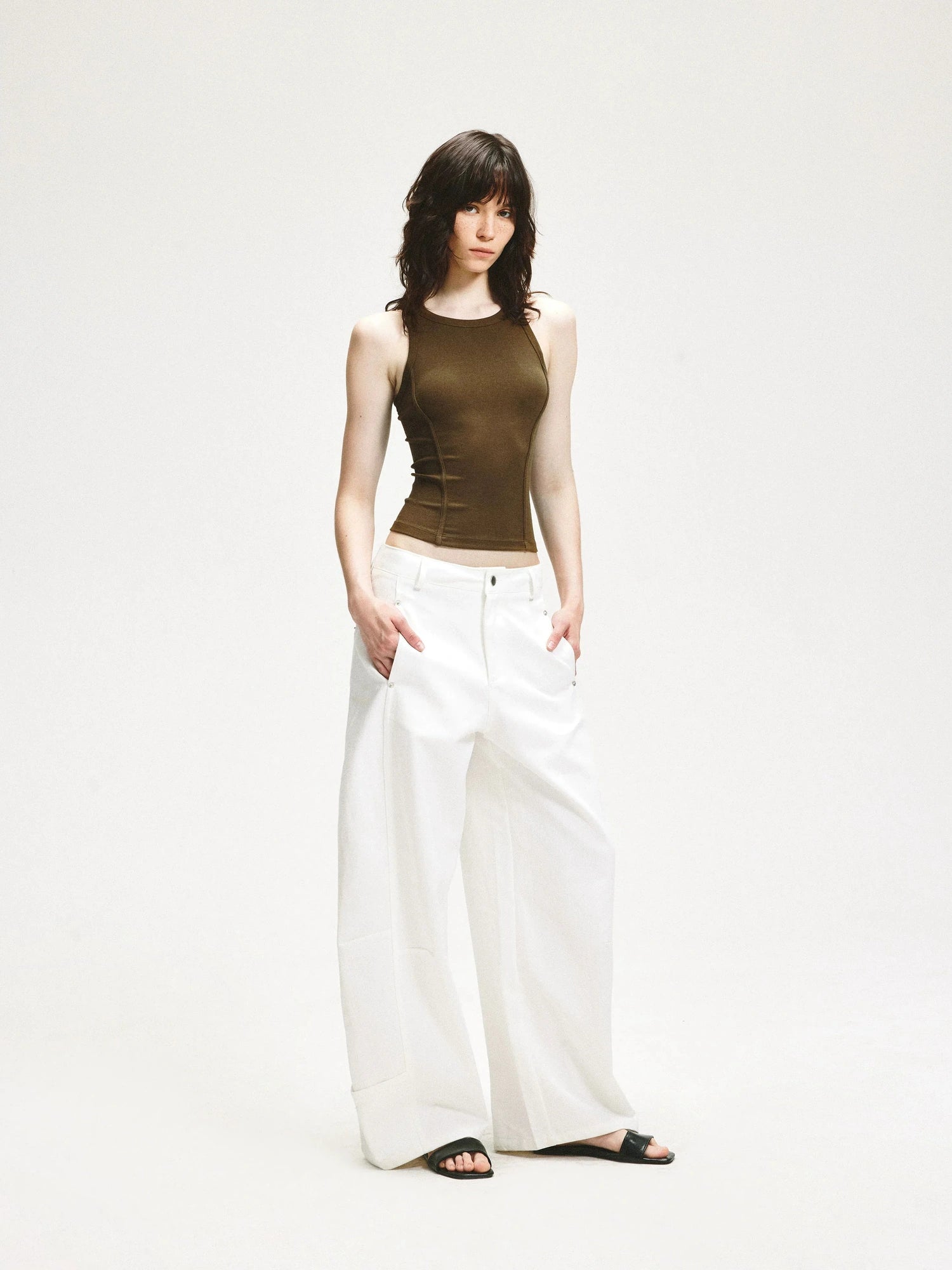 KVKV Yoga Clothing Brand - Fitted Ribbed Yoga Tank Top