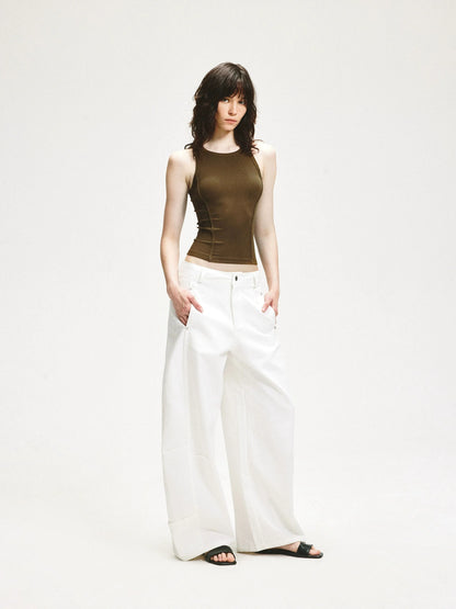 KVKV Yoga Clothing Brand - Fitted Ribbed Yoga Tank Top
