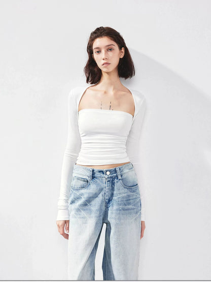 kvkv Fitted Square Neck Yoga Tee