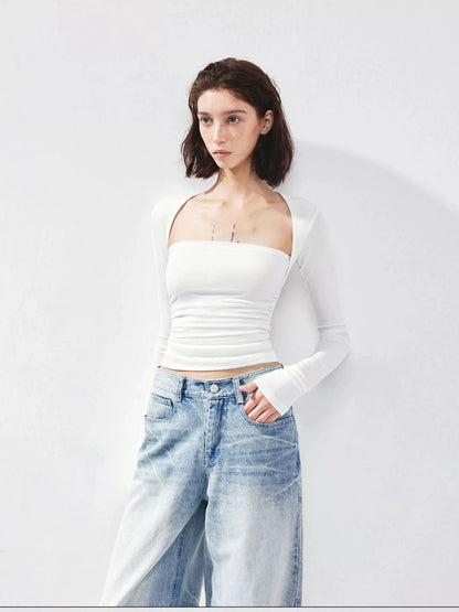 kvkv Fitted Square Neck Yoga Tee