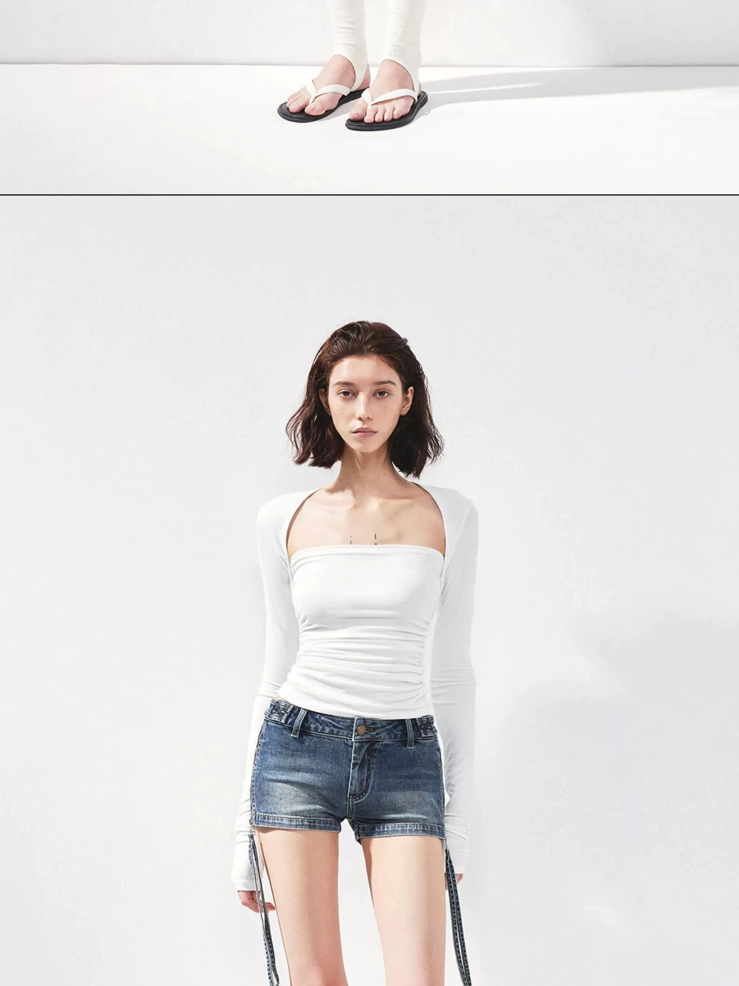 kvkv Fitted Square Neck Yoga Tee