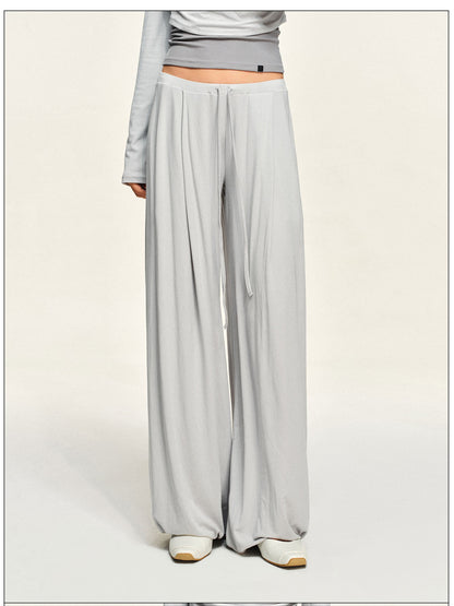 kvkv Fog Silver Grey Drawstring Loose Fit Modal Women&