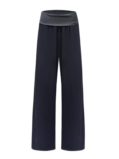 kvkv_Fold_Waist_Stripe_Knit_Flare_Pants_MISSTT