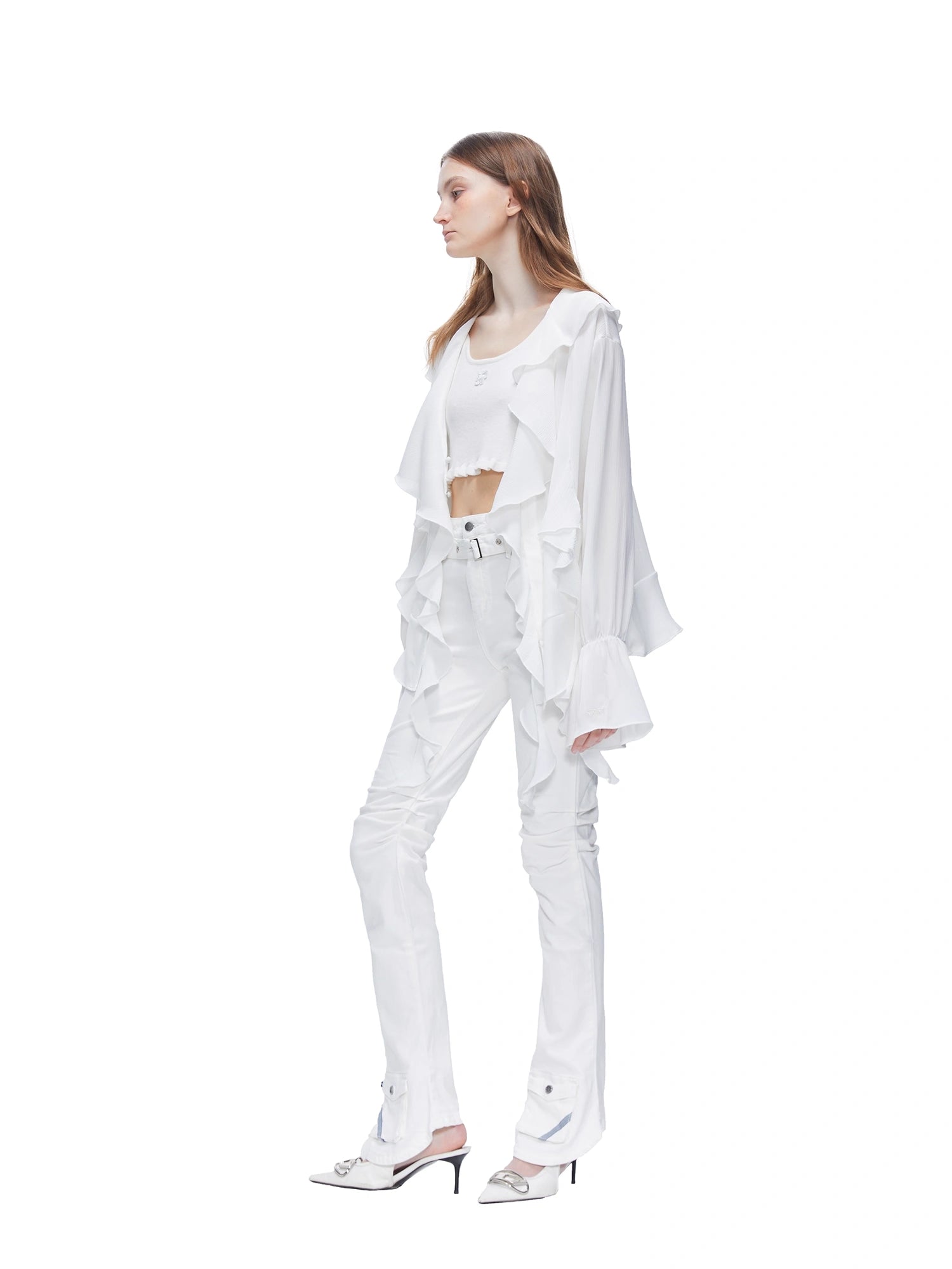 kvkv_Functional_Pocket_Knee_Fold_High_Waist_Denim_Flare_Pants_MISSTT